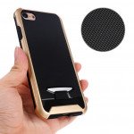 Wholesale iPhone 8 / 7 Super Hornet Shield Bumper Hybrid Case (Black)